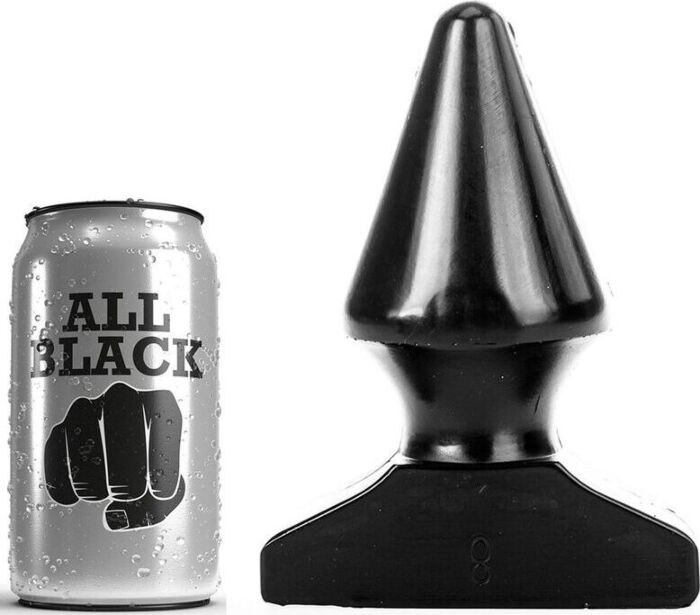 Buttplug All Black 17 CM - Kegelvormig en Hypoallergeen Buttplug All Black 17 CM - Kegelvormig en Hypoallergeen