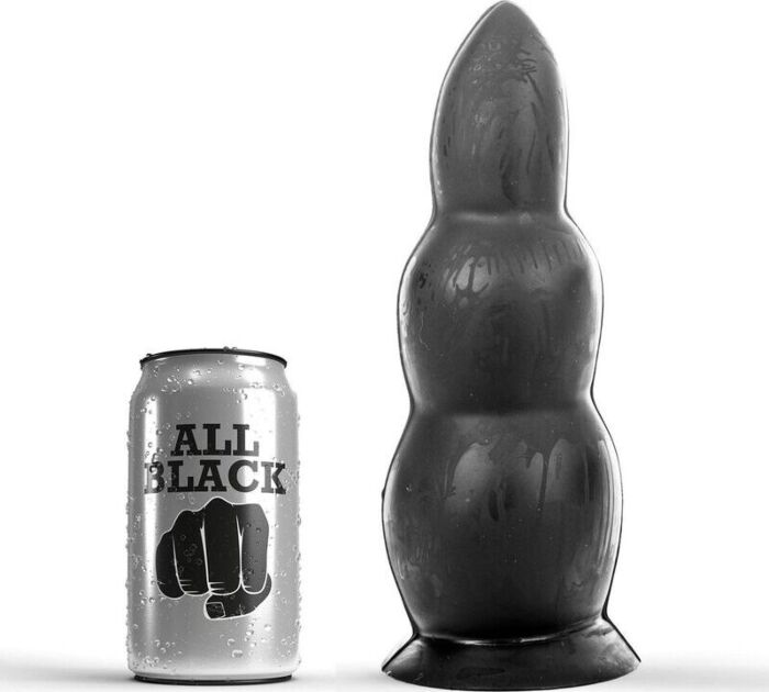 Anal Plug ALL BLACK 23 CM - Toenemende Dikte voor Intensiteit