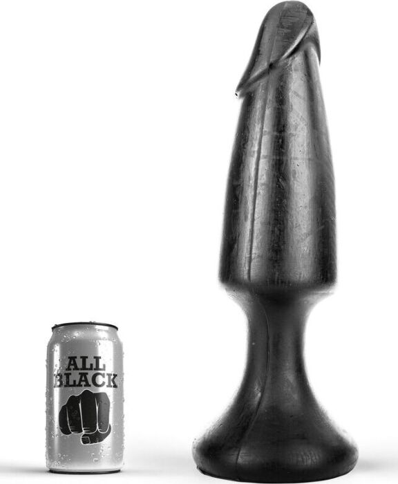 ALL BLACK Anaal plug 35 cm penisvorm