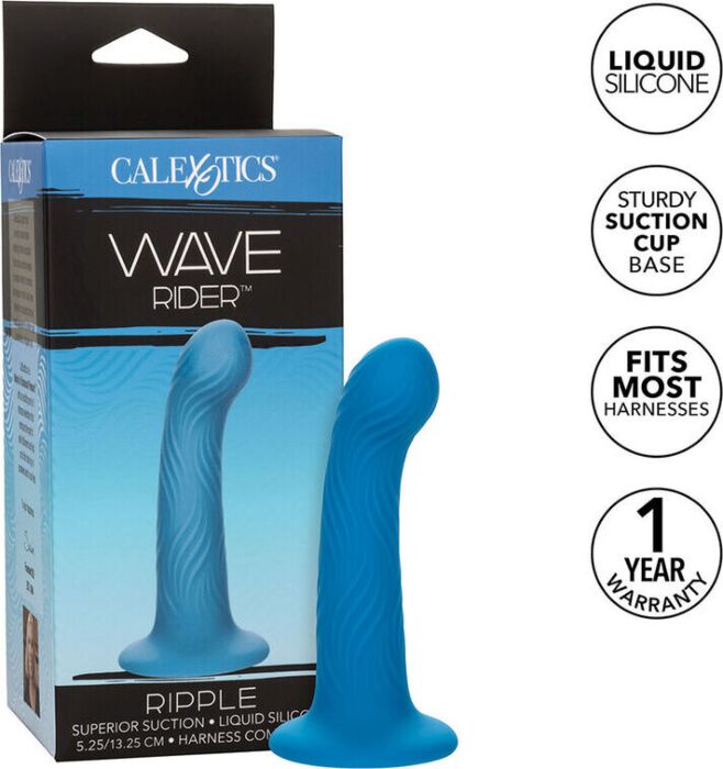 Anale plug CALEXOTICS Wave Rider Ripple met ventouse