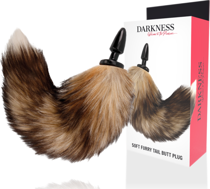 Plug Anal DARKNESS met Staart - 10 cm