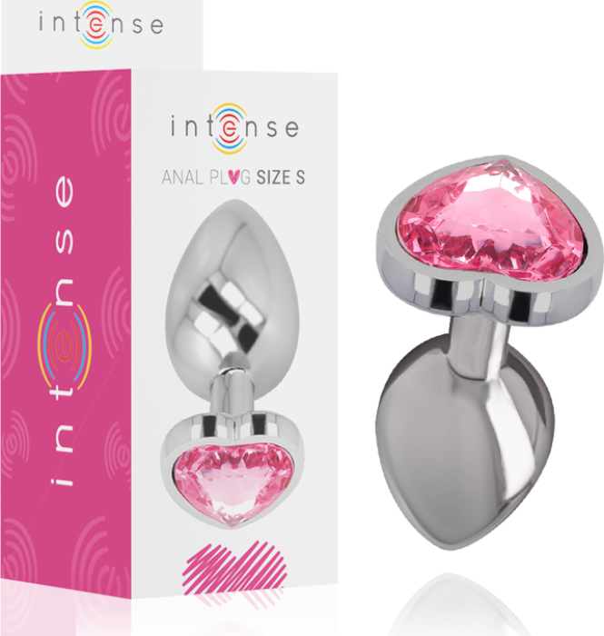Anal Plug INTENSE Roze Hart S - Glamoureus Genot