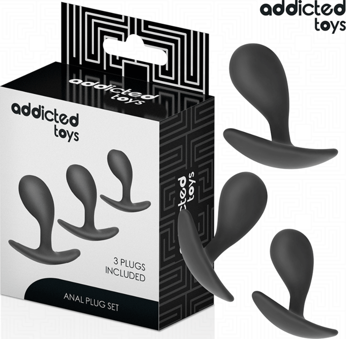 Anal Plug Set Addicted Toys 3 Stuks Unieke Ervaring Anal Plug Set Addicted Toys 3 Stuks Unieke Ervaring