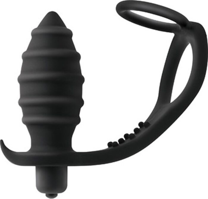 Anaalplug met dubbele ring S Pleasures Throttle Anaalplug met dubbele ring S Pleasures Throttle