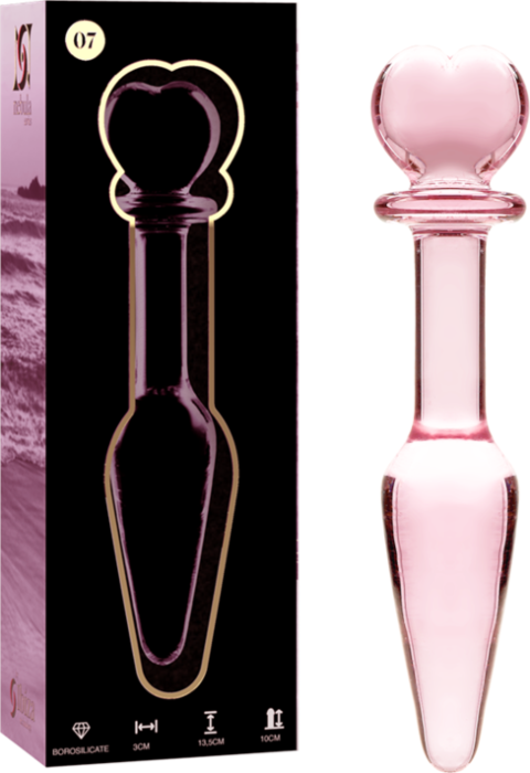 Plug Nevel Roze 13,5 cm - Ibiza Glas Plug Nevel Roze 13,5 cm - Ibiza Glas