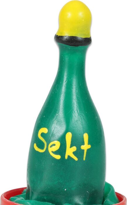 Preservatief Condomerie Champán Handgeschilderd Preservatief Condomerie Champán Handgeschilderd