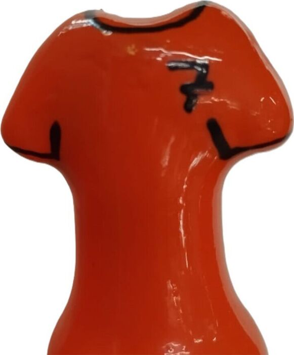 Preservatief Condomerie Oranje Handgeschilderd