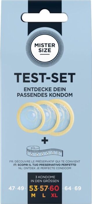 Preservatieven MISTER SIZE Test Set - Ideale Pasvorm