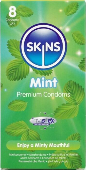 Preservatieven SKINS Mint 8-Pack - Verfrissende Smaak