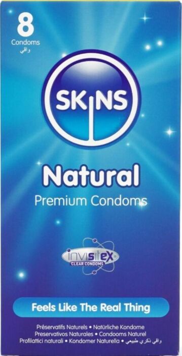 Preservatieven SKINS Natural 8-Pack Ultrafijn