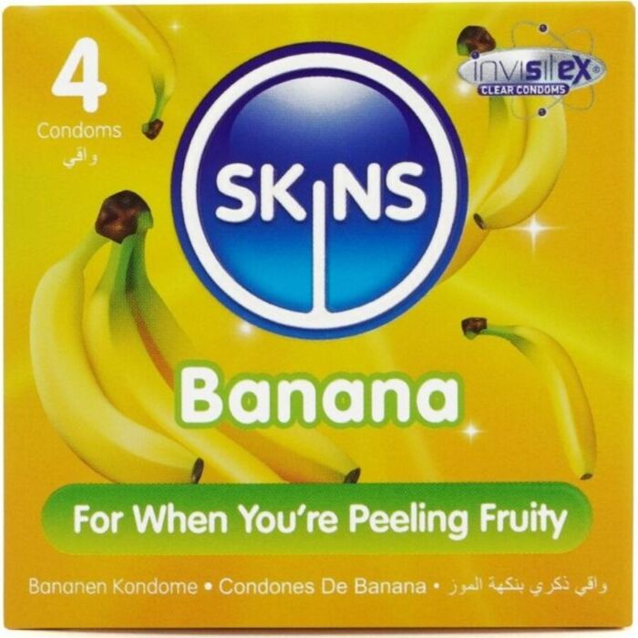 Preservatieven SKINS Smaak Banaan Premium