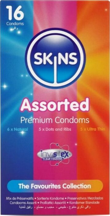 Preservatieven SKINS Surtido Premium 16 - Avontuurlijk