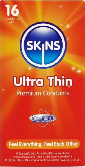 Preservatieven SKINS Ultra Dun 16 Stuks - Maximale Sensatie