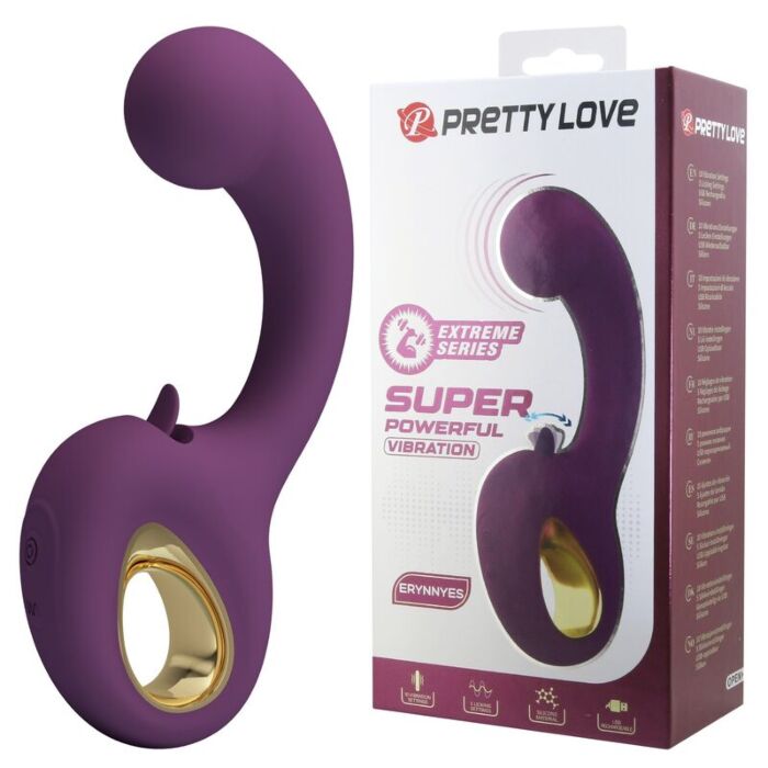HIGH TECH BRYNNLEE Oplaadbare Vibrator met Orale Stimulator HIGH TECH BRYNNLEE Oplaadbare Vibrator met Orale Stimulator