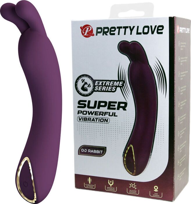 Vibrador Pretty Love DJ Rabbit met dubbele stimulatie Vibrador Pretty Love DJ Rabbit met dubbele stimulatie
