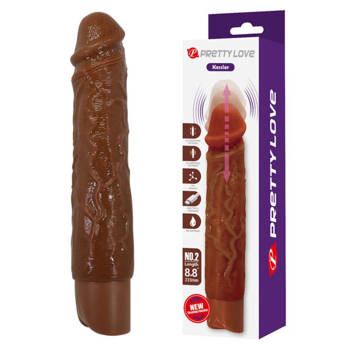 PRETTY LOVE KESSLER realistische vibrerende dildo PRETTY LOVE KESSLER realistische vibrerende dildo