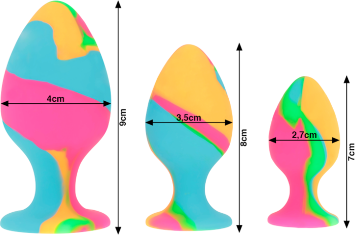 Regenboog Bliss Plug Set