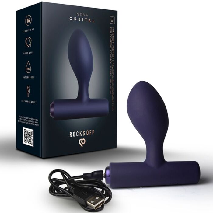 Vibrerend Anale Plug ROCKS-OFF Nova Orbital met 16 functies Vibrerend Anale Plug ROCKS-OFF Nova Orbital met 16 functies