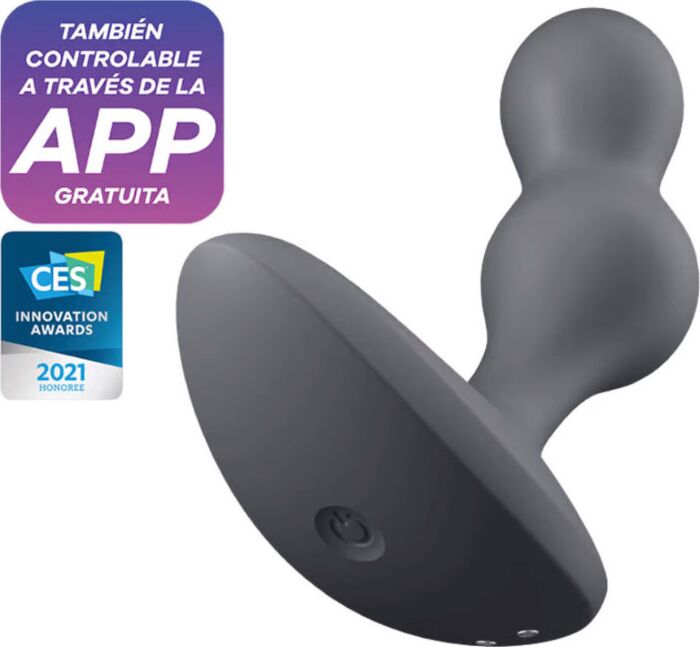 Satisfyer Deep Plug Vibrator Grijs Satisfyer Deep Plug Vibrator Grijs