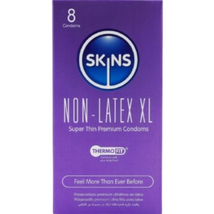 Condoom SKINS XL Hypoallergeen en Vegan-Vriendelijk Condoom SKINS XL Hypoallergeen en Vegan-Vriendelijk