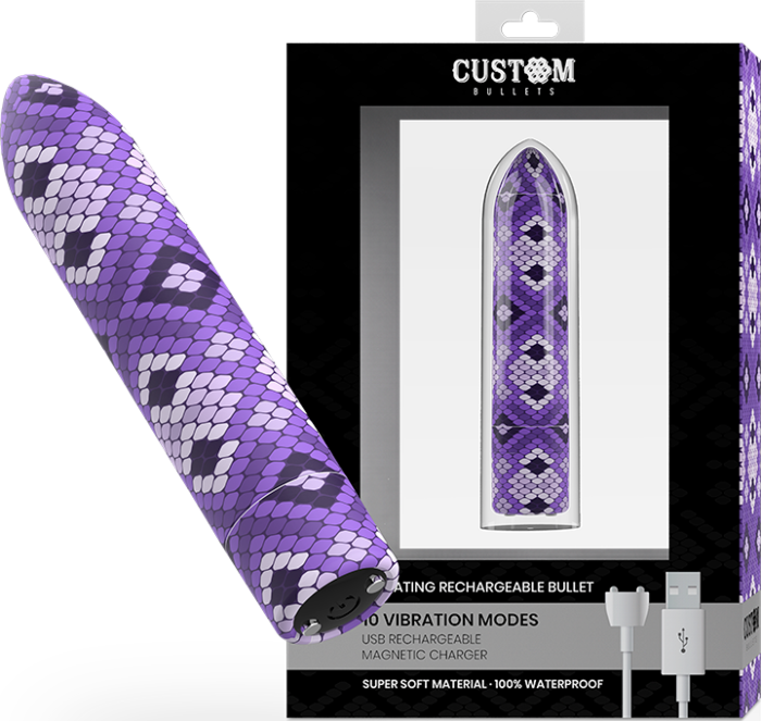 Slang Bullet Paars - Oplaadbare Intensiteiten Slang Bullet Paars - Oplaadbare Intensiteiten