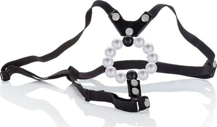 Stimulerende Lovers tanga met plezierkralen CALEXOTICS