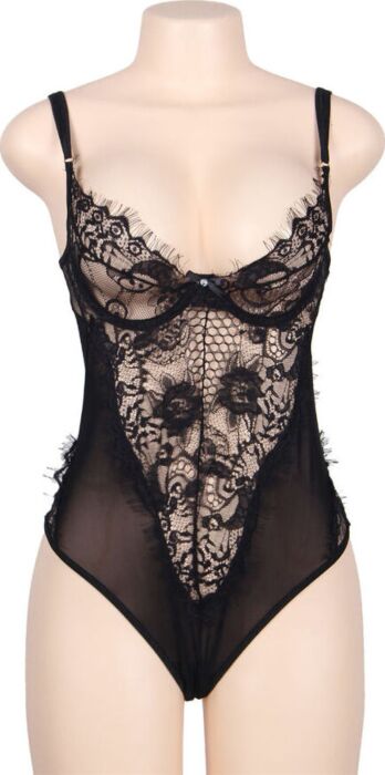 Plus size teddy Subblime Queen met franjes Plus size teddy Subblime Queen met franjes