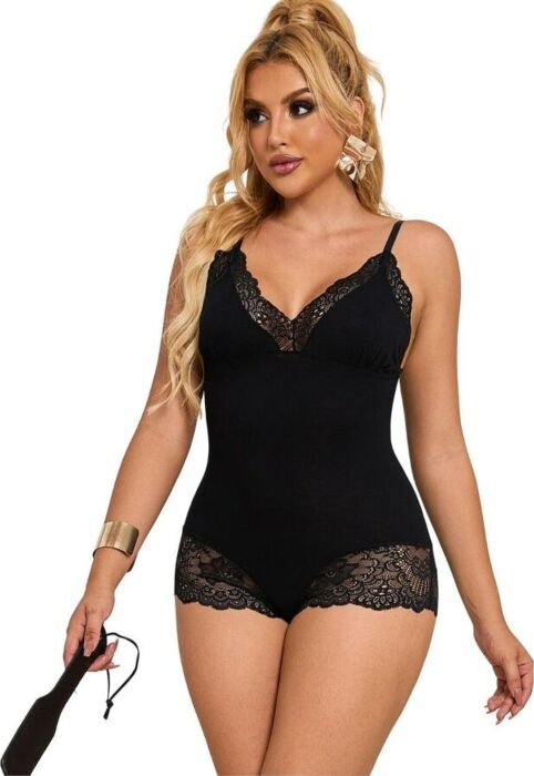 Teddy Lingerie Sublime Bodies Zwart S/M - Elegantie