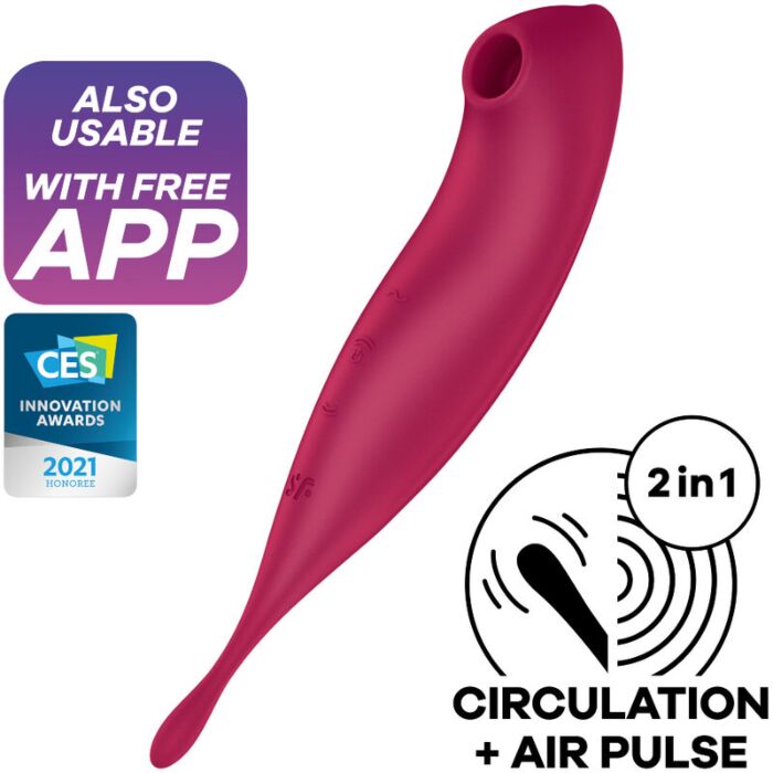 TwirlSuck Vibrator Wand - Roze