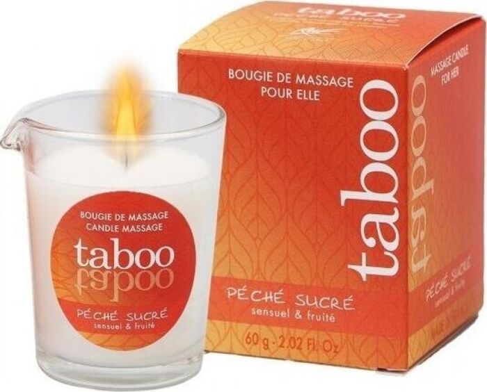 Massagekaars RUF Taboo met nectarine geur voor ontspanning Massagekaars RUF Taboo met nectarine geur voor ontspanning