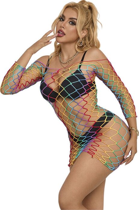 Rekbare Dress SUBBLIME 952426 Regenboog Stijl