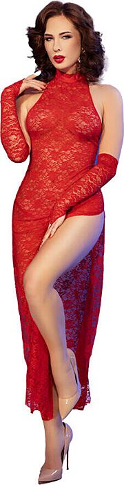 Lingerie Chilirose CR 4853 Rood Kant Vrouwelijk