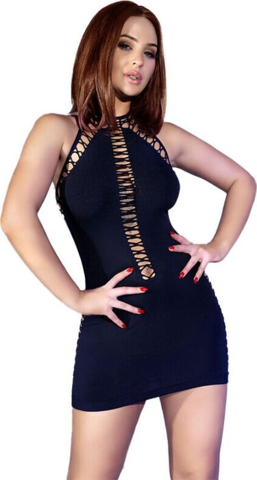 Minivestido Chilirose CR 4397 Sexy Zwart S/M