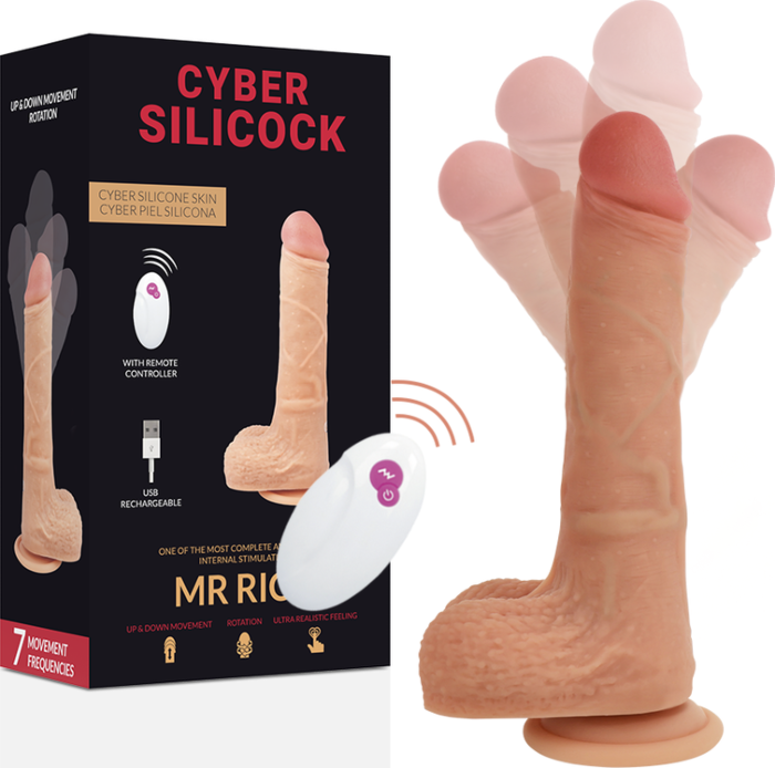 Vibrador Cyber Silicock Mr Rick 20,9 cm met Afstandsbediening