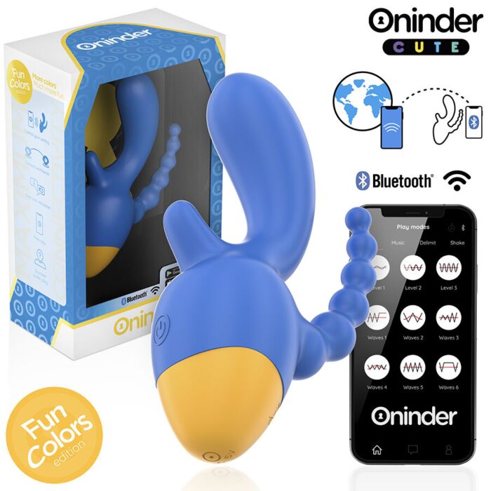 Vibrator ONINDER CUTE Love 3 Some - App Controle Vibrator ONINDER CUTE Love 3 Some - App Controle