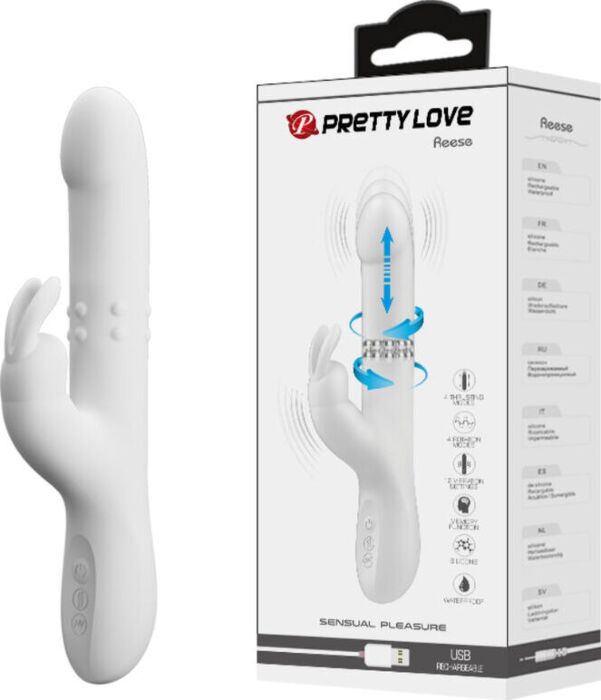 Zilveren Roterende Vibrator PrettyLove Reese