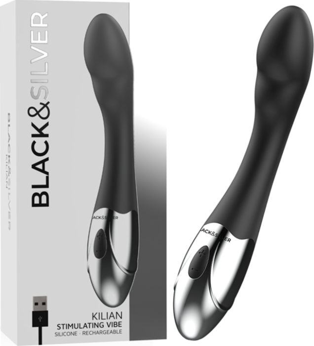 G-spot vibrator BLACK&SILVER KILIAN G-spot vibrator BLACK&SILVER KILIAN