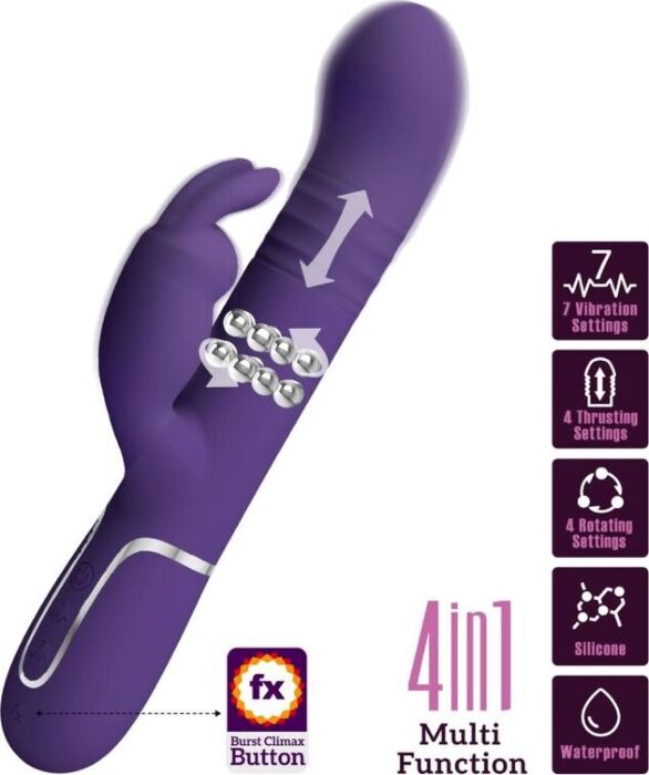 PRETTY LOVE Coale Rabbit Vibrator 4-in-1