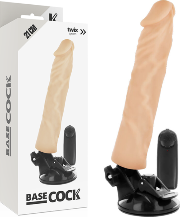 Vibrador BASECOCK 21 cm met afstandsbediening