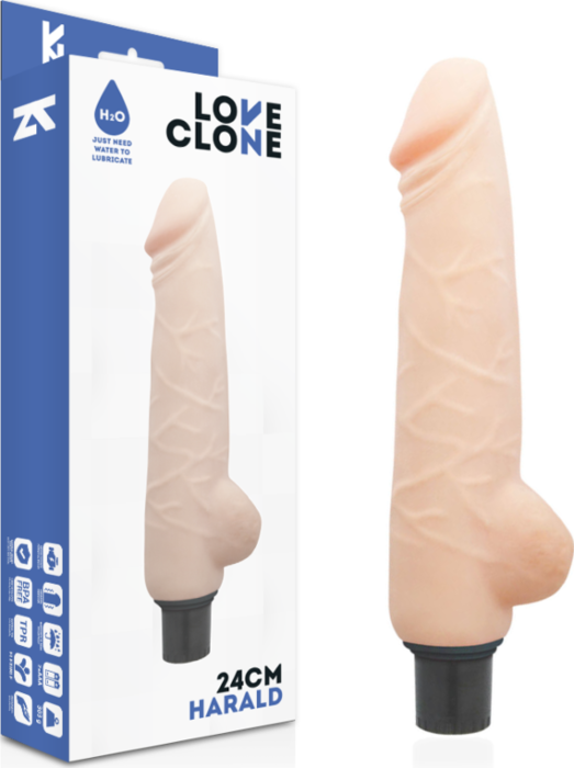 Vibrador Realistisch LOVECLONE Harald met Zelf-smerende Technologie Vibrador Realistisch LOVECLONE Harald met Zelf-smerende Technologie