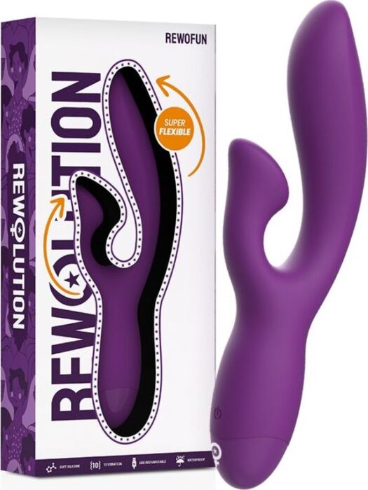Vibrator REWOLUTION REWOFUN Flexibel met Rabbit