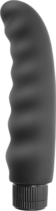 Vibrator S Pleasures Ripple Black met draairegelaar