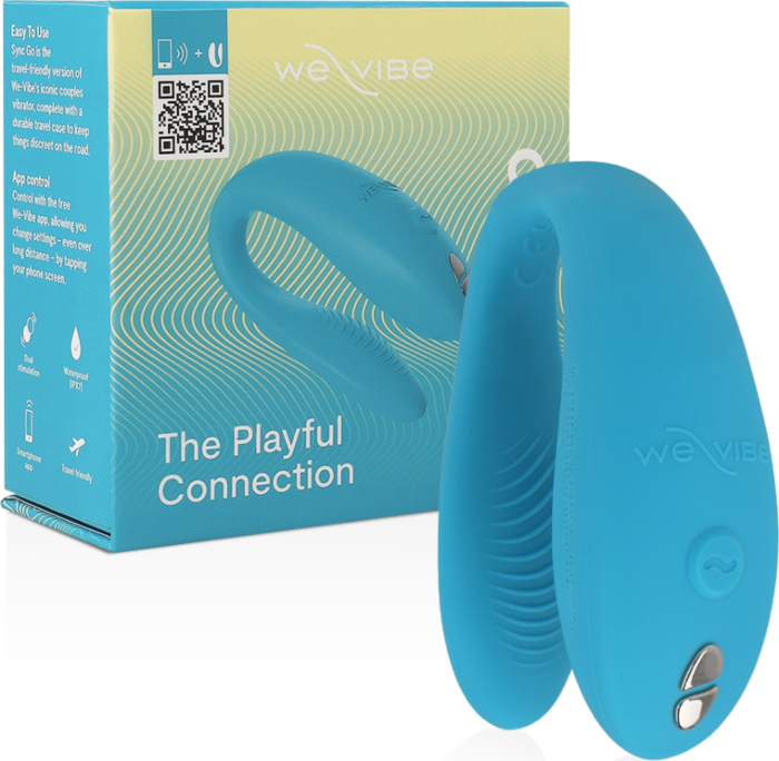 Vibrator We-Vibe Sync Go Turquoise - Draagbaar & Ergonomisch