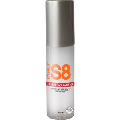 S8 lubricante anal base de agua efecto calor 50ml