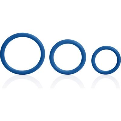 Drievoudige Blauwe Golven van Plezier Ring