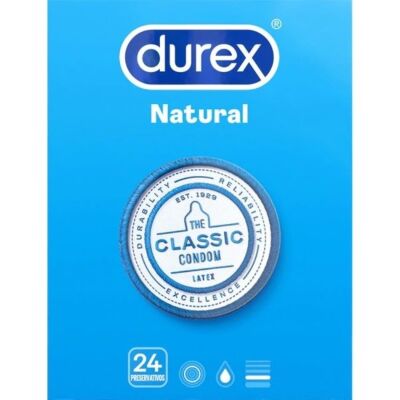 Condooms Durex Natural, 24 stuks