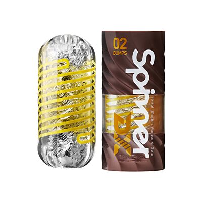 Tenga Spinner DX 02 Bumps masturbator met draaitechniek