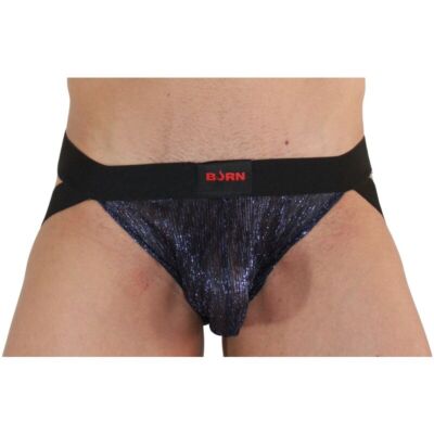 Jockstrap BURN 006 Blauw/Zwart - Sensuele Stijl
