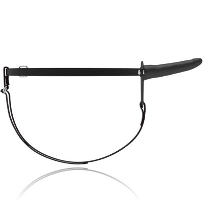 Fetish submissive arnãs silicona negro 15cm