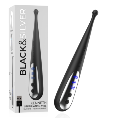Vibrator BLACK&SILVER KENNETH 10 Modi Vibratie
